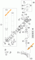 FORCELLA ANTERIORE / PIASTRA STERZO INFERIORE per KTM 690 DUKE R 2011