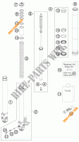 FORCELLA ANTERIORE (COMPONENTI) per KTM 690 DUKE R 2011