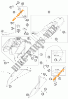 SERBATOIO / SELLA per KTM 690 DUKE R 2011