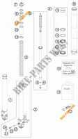 FORCELLA ANTERIORE (COMPONENTI) per KTM 690 DUKE R 2011