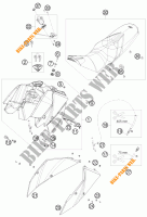 SERBATOIO / SELLA per KTM 690 DUKE R 2010