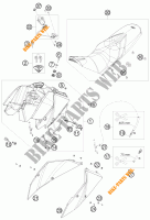 SERBATOIO / SELLA per KTM 690 DUKE R 2010