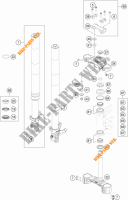 FORCELLA ANTERIORE / PIASTRA STERZO INFERIORE per KTM 690 DUKE ORANGE 2017