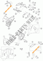 PLASTICHE per KTM 690 DUKE WHITE 2017