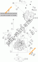 TESTA CILINDRO per KTM 690 DUKE WHITE 2017