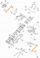 PARAFANGO POSTERIORE per KTM 1290 SUPER DUKE GT ORANGE ABS 2016