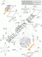 TESTA CILINDRO ANTERIORE per KTM 1290 SUPER DUKE GT ORANGE ABS 2016