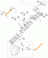 FARO / FANALE per KTM 690 DUKE WHITE ABS 2015