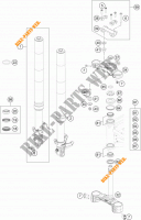 FORCELLA ANTERIORE / PIASTRA STERZO INFERIORE per KTM 690 DUKE WHITE ABS 2015