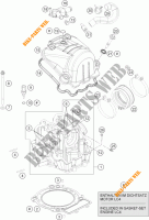 TESTA CILINDRO per KTM 690 DUKE WHITE ABS 2015