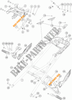TELAIETTO POSTERIORE per KTM 1290 SUPER DUKE GT GREY ABS 2016