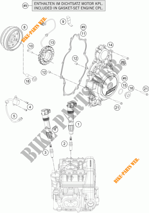 ACCENSIONE per KTM 1290 SUPER DUKE GT GREY ABS 2016