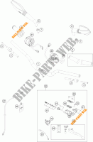 MANUBRIO / COMANDI per KTM 690 DUKE BLACK ABS 2015