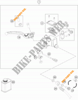 POMPA FRENO ANTERIORE per KTM 690 DUKE BLACK ABS 2015