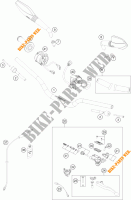 MANUBRIO / COMANDI per KTM 690 DUKE BLACK ABS 2014