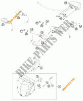 FARO / FANALE per KTM 690 DUKE WHITE ABS 2014