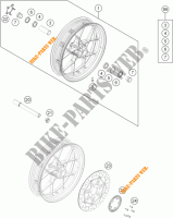 RUOTA ANTERIORE per KTM 690 DUKE WHITE ABS 2014