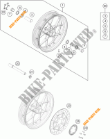 RUOTA ANTERIORE per KTM 690 DUKE BLACK ABS 2014