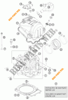 TESTA CILINDRO per KTM 690 DUKE WHITE ABS 2014