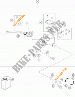 POMPA FRENO ANTERIORE per KTM 690 DUKE BLACK ABS 2014