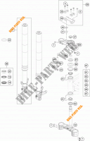 FORCELLA ANTERIORE / PIASTRA STERZO INFERIORE per KTM 690 DUKE WHITE ABS 2014