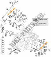 POMPA OLIO per KTM 690 DUKE WHITE ABS 2014