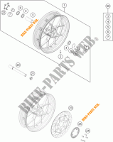 RUOTA ANTERIORE per KTM 690 DUKE WHITE ABS 2014