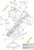 TESTA CILINDRO per KTM 690 DUKE WHITE ABS 2013