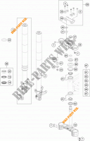 FORCELLA ANTERIORE / PIASTRA STERZO INFERIORE per KTM 690 DUKE WHITE ABS 2013