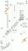 FORCELLA ANTERIORE (COMPONENTI) per KTM 690 DUKE BLACK 2011