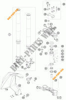 FORCELLA ANTERIORE / PIASTRA STERZO INFERIORE per KTM 690 DUKE ORANGE 2010