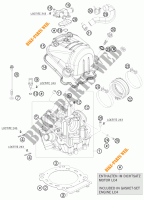 TESTA CILINDRO per KTM 690 DUKE ORANGE 2010