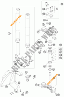 FORCELLA ANTERIORE / PIASTRA STERZO INFERIORE per KTM 690 DUKE ORANGE 2010