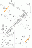MANUBRIO / COMANDI per KTM 690 DUKE ORANGE 2010