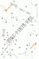 MANUBRIO / COMANDI per KTM 690 DUKE BLACK 2010