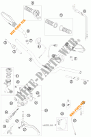 MANUBRIO / COMANDI per KTM 690 DUKE WHITE 2010