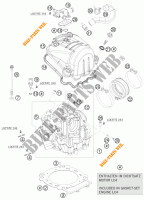 TESTA CILINDRO per KTM 690 DUKE WHITE 2010