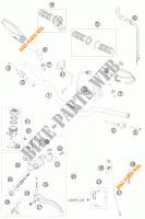MANUBRIO / COMANDI per KTM 690 DUKE ORANGE 2009