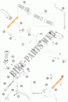 MANUBRIO / COMANDI per KTM 690 DUKE WHITE 2009