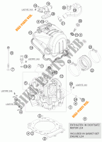 TESTA CILINDRO per KTM 690 DUKE WHITE 2009