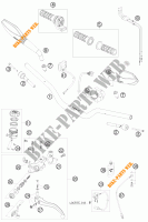 MANUBRIO / COMANDI per KTM 690 DUKE WHITE 2008