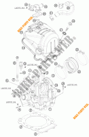 TESTA CILINDRO per KTM 690 DUKE WHITE 2008