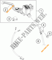 POMPA FRENO ANTERIORE per KTM 390 DUKE WHITE 2017