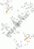 SISTEMA DI RAFFREDDAMENTO per KTM 390 DUKE WHITE 2017