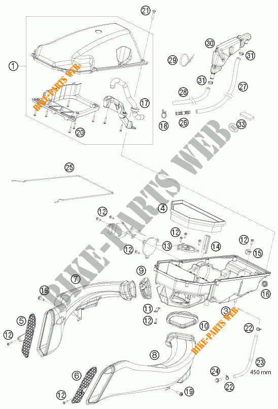 FILTRI ARIA per KTM 1190 RC8 R TRACK 2012