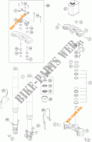 FORCELLA ANTERIORE / PIASTRA STERZO INFERIORE per KTM 390 DUKE WHITE ABS 2016