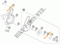 POMPA ACQUA per KTM 390 DUKE WHITE ABS 2016