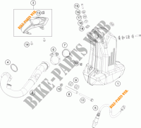 SCARICO per KTM 390 DUKE WHITE ABS 2016