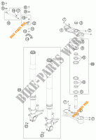 FORCELLA ANTERIORE / PIASTRA STERZO INFERIORE per KTM 1190 RC8 R WHITE 2015