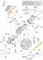 TESTA CILINDRO ANTERIORE per KTM 1190 RC8 R WHITE 2015